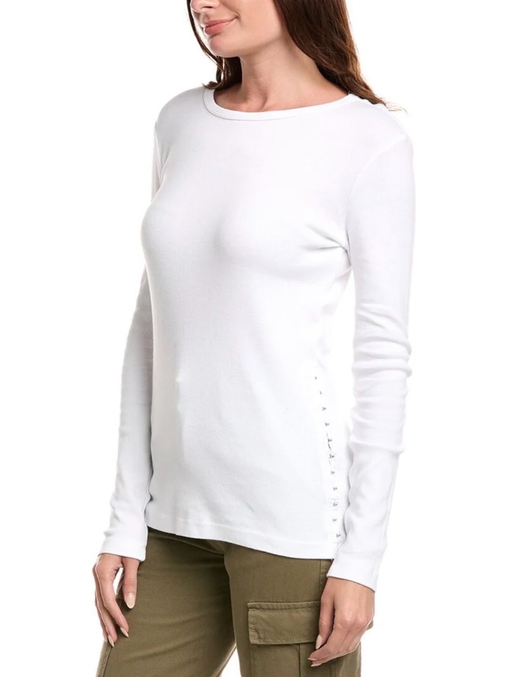 NWOT Michael Stars Romi Hook And Eye Long Sleeve Tee